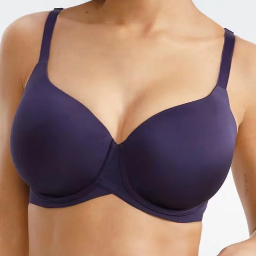 NWT Wacoal Ultimate Side Smoother T-Shirt Bra Navy Blue Size 42DDD